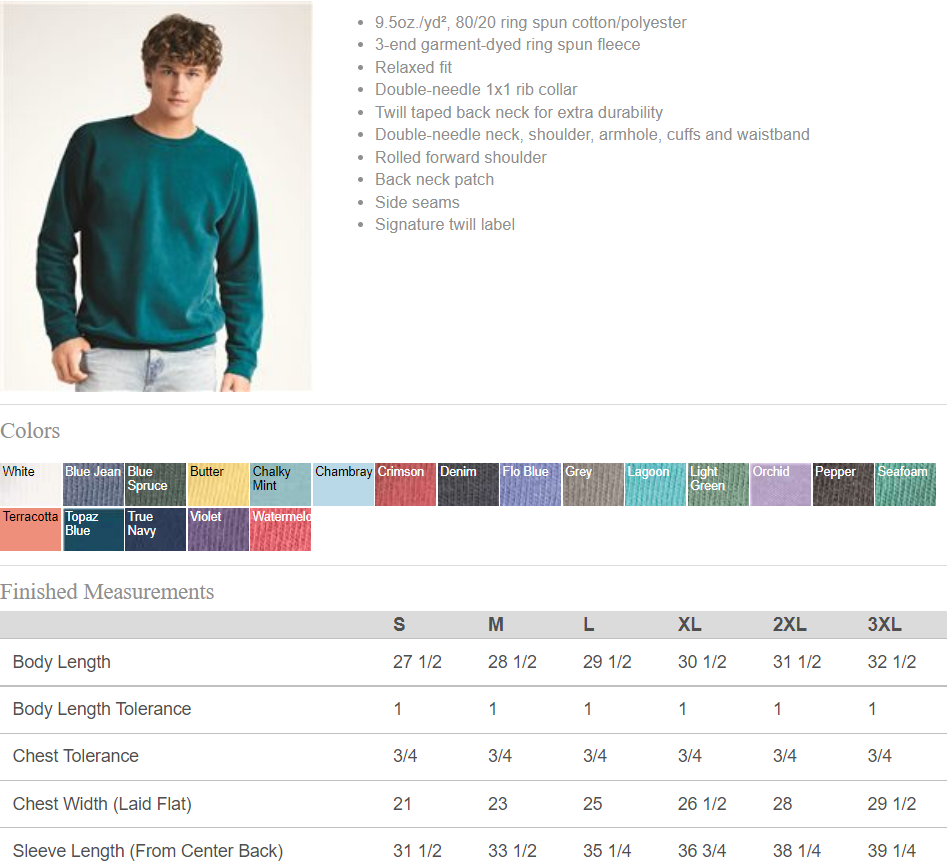 Mohr Altitude - comfort colors crewneck