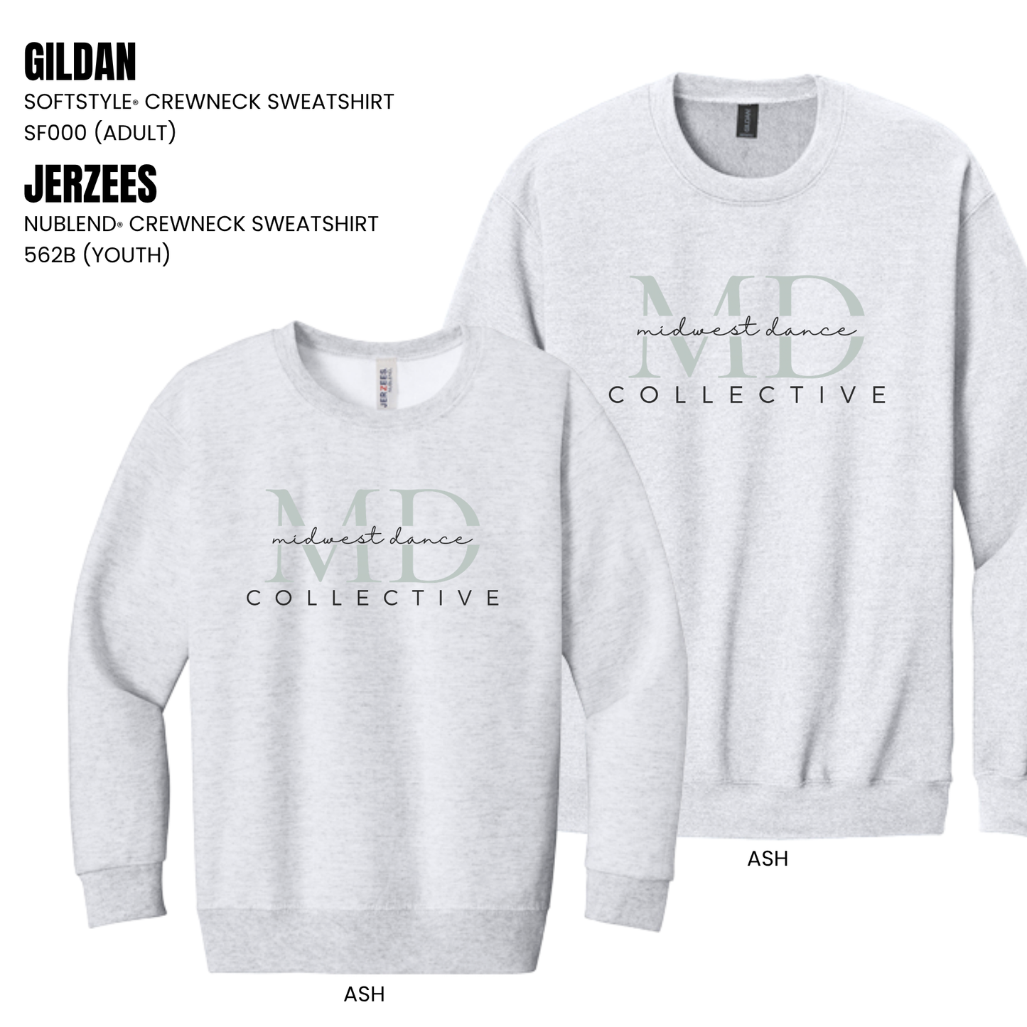 MDC | Gildan + Jerzees Crewneck Sweatshirt
