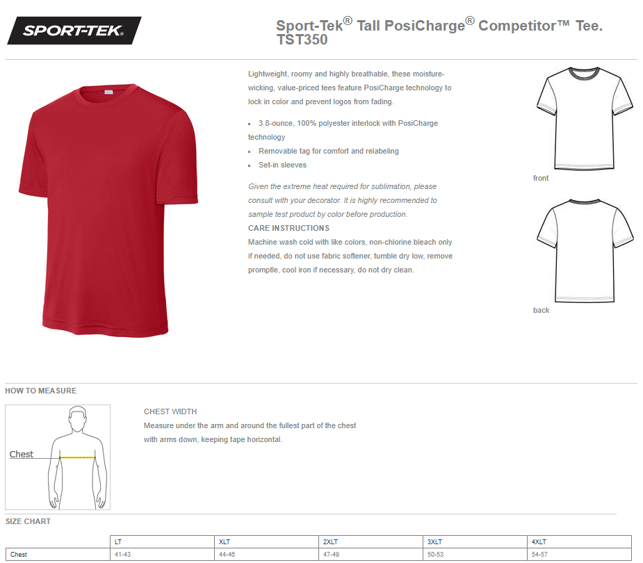 North Polk PTO | Sport Tek Performance Tee {adult TALL}