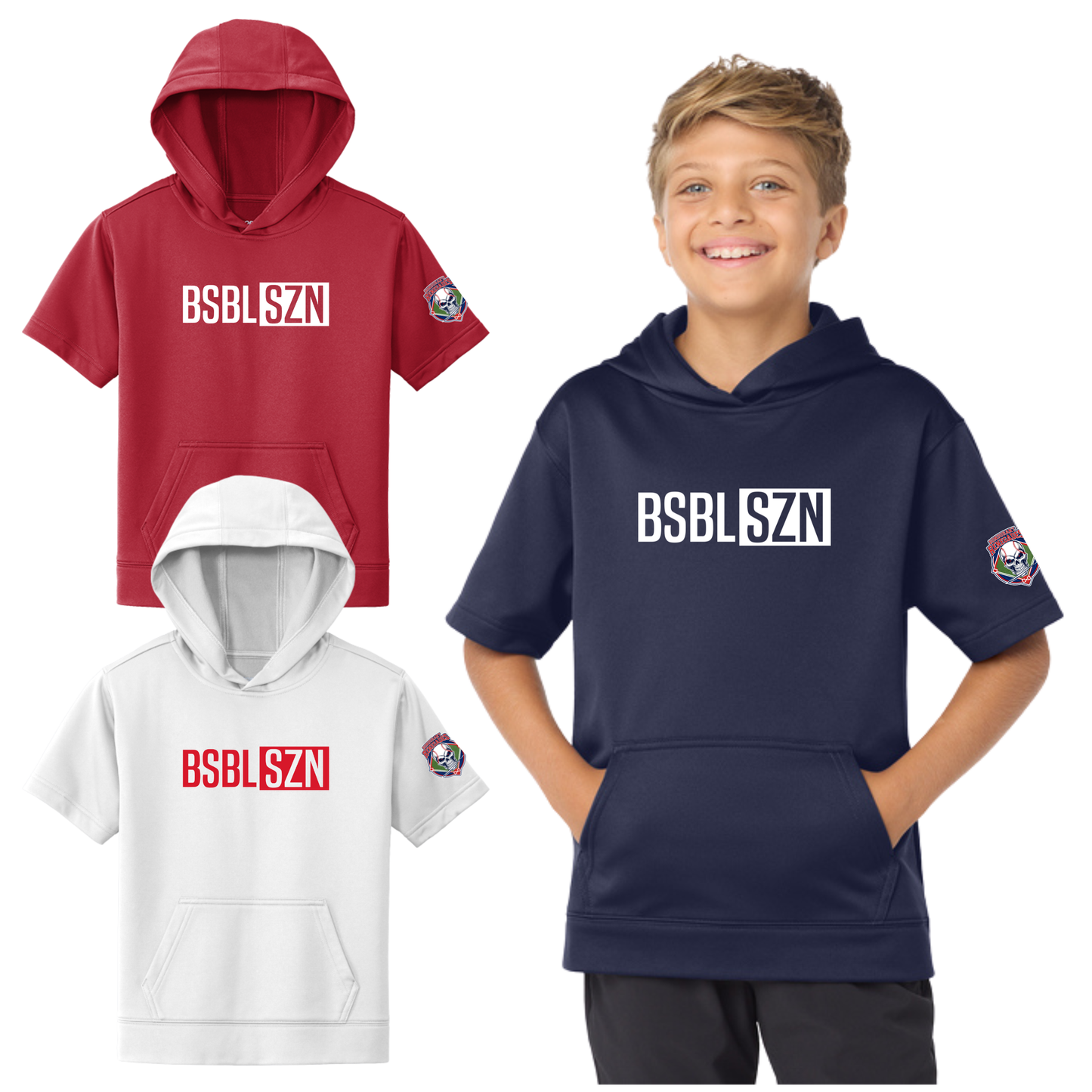RENEGADES | BSBLSZN Sport-Tek Fleece Short Sleeve Hoodie