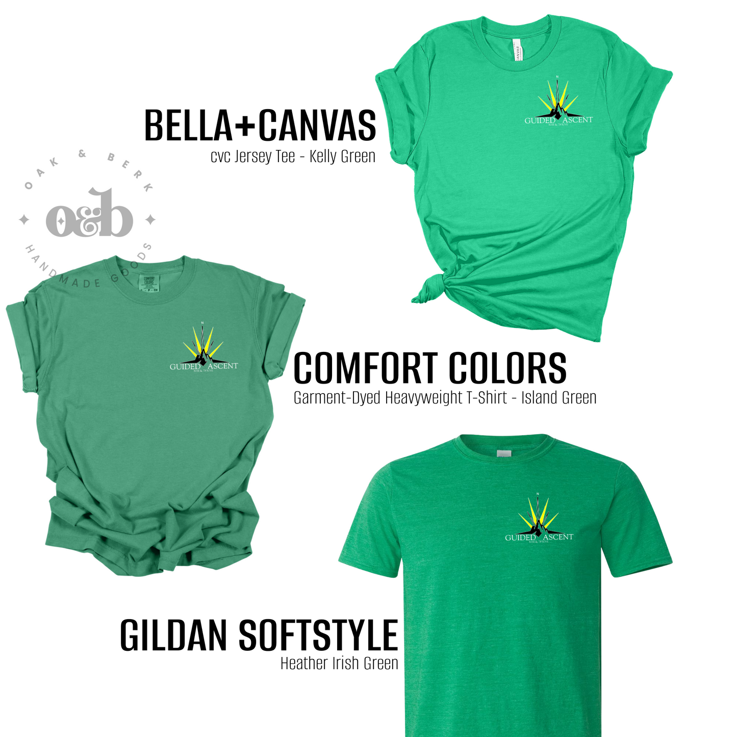 Guided Ascent, LLC - green tee options