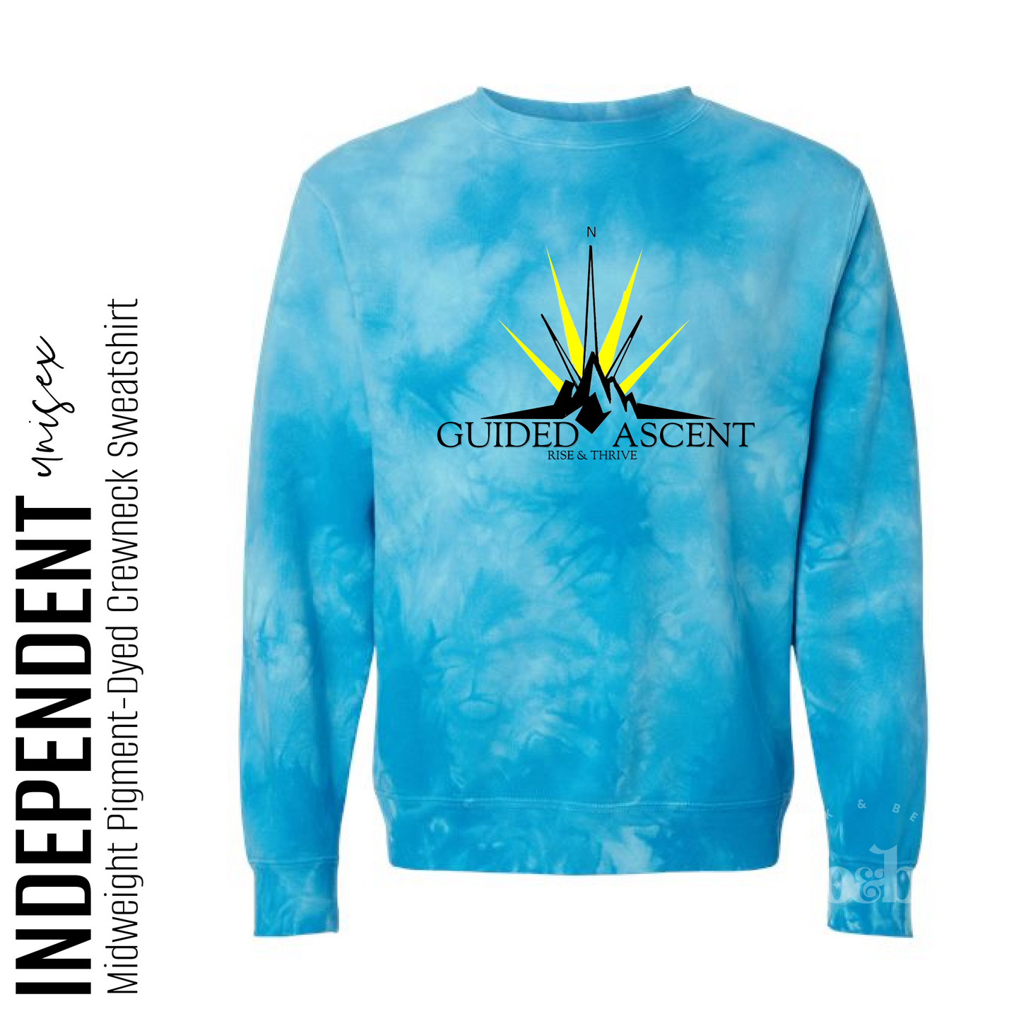 Guided Ascent, LLC - independent crewneck, pink