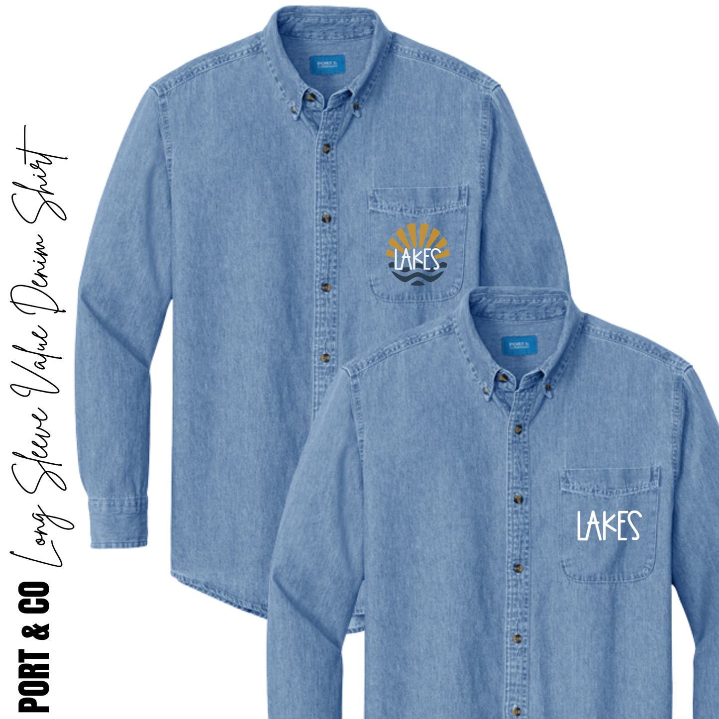 MTO / Lakes Long Sleeve Denim Shirt