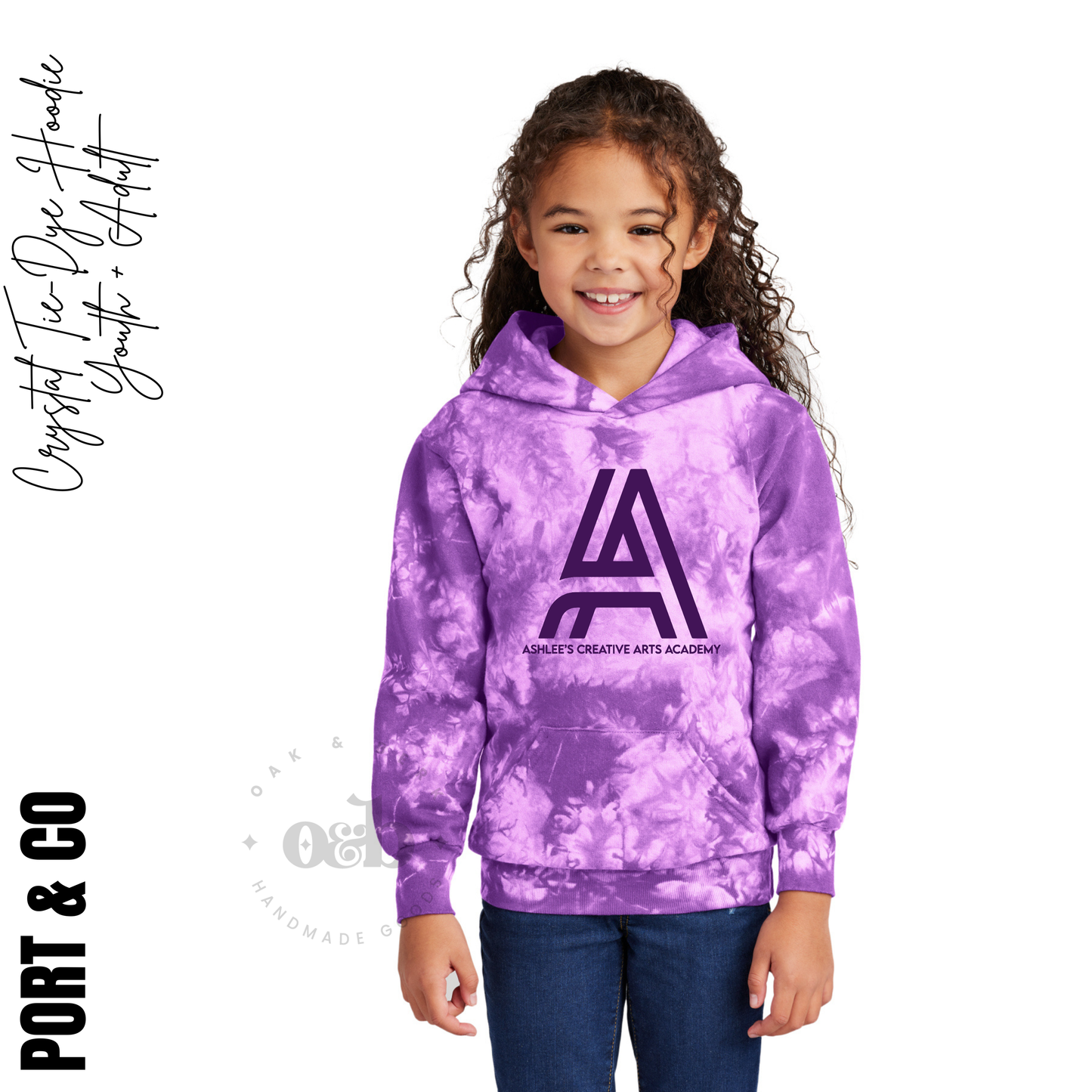 ACAA | Port & Co, purple tie dye {youth+adult}