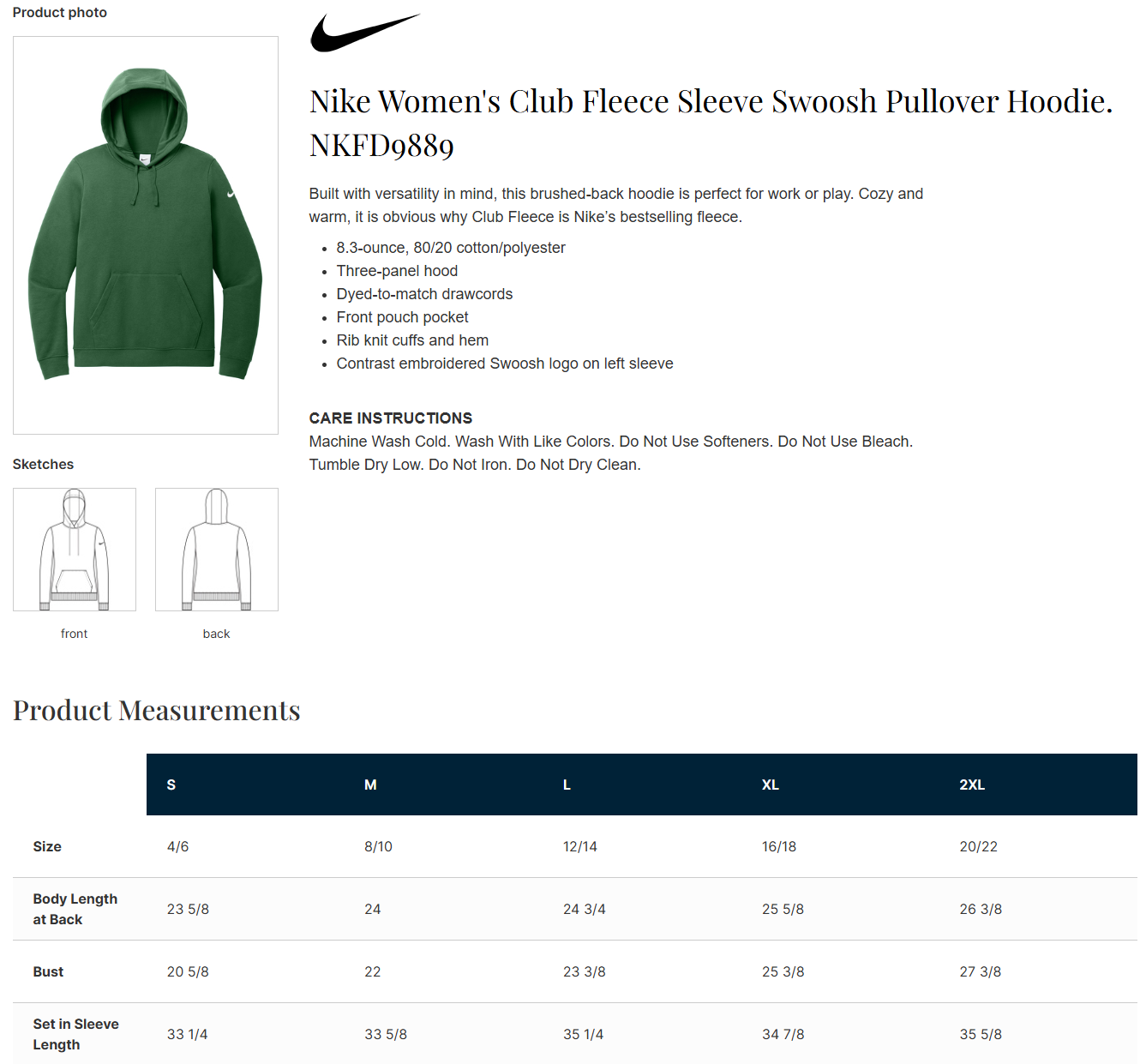 BLAZERS | Nike Ladies Hoodie