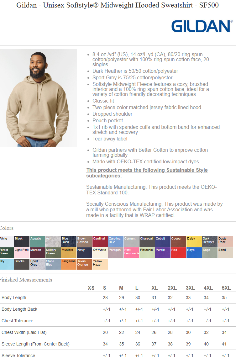 LIMITLESS | Gildan SoftStyle Hoodie