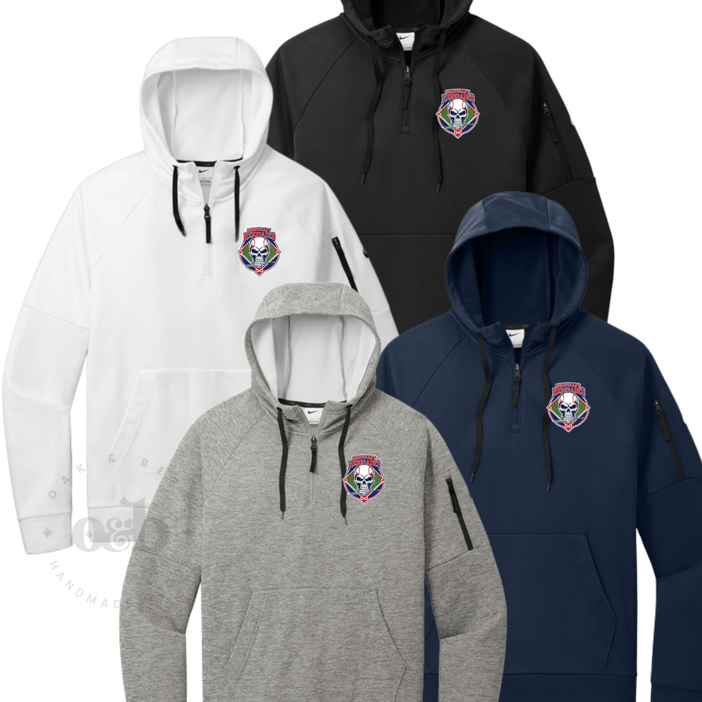 RENEGADES| Nike Therma-FIT Pocket 1/4 Zip Pullover Fleece Hoodie