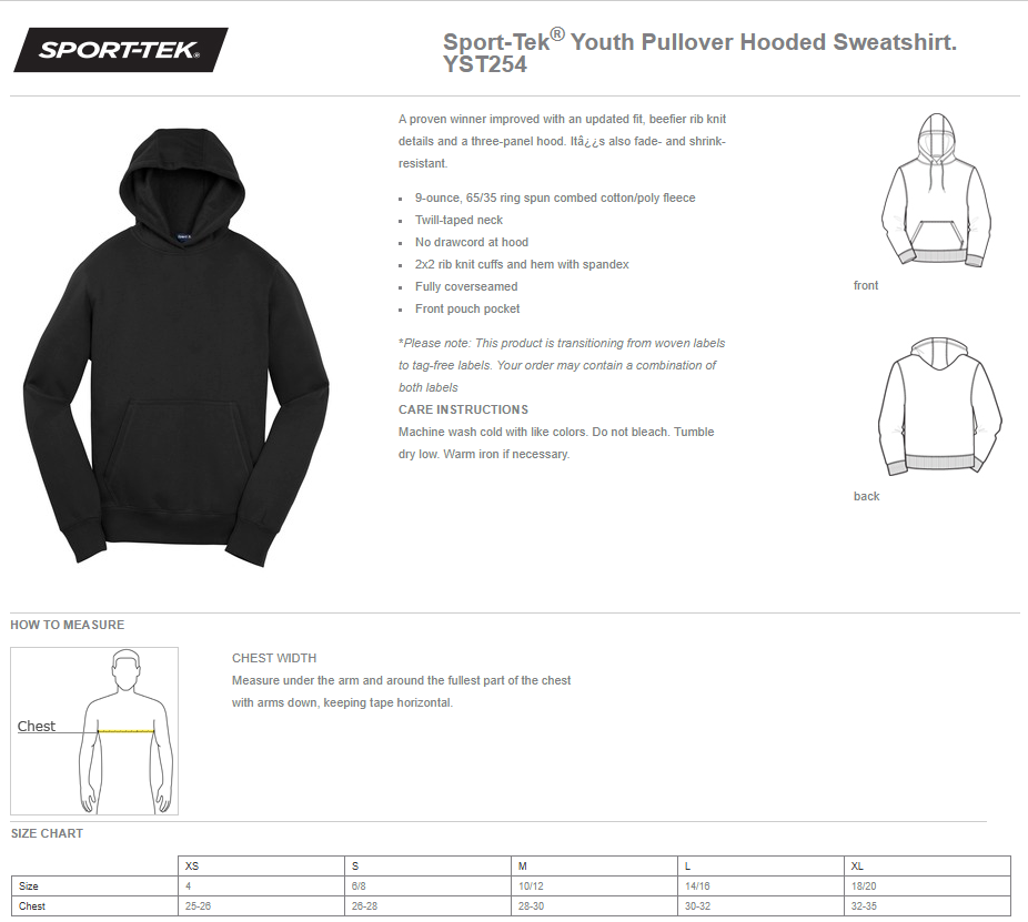 North Polk PTO | Sport Tek Pullover Hooded Sweatshirt {adult + youth}