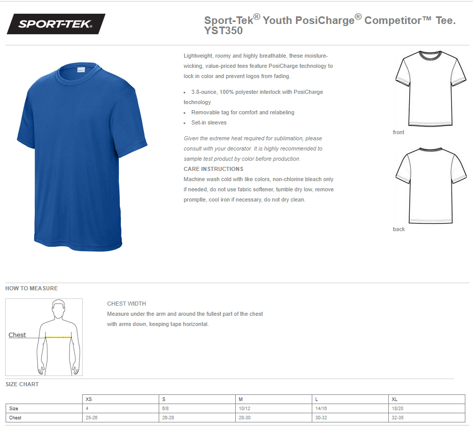 TEAM ORDER | Brody Strong - Sport Tek