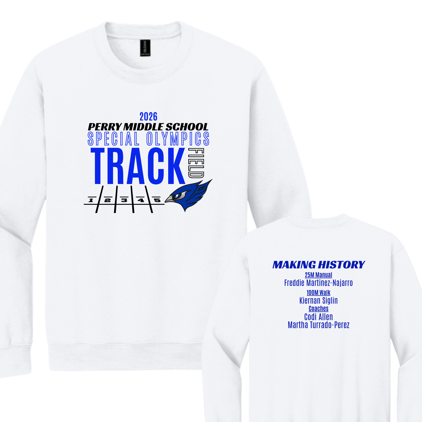 PRE-ORDER | Perry Middle School Special Olympics, crewneck