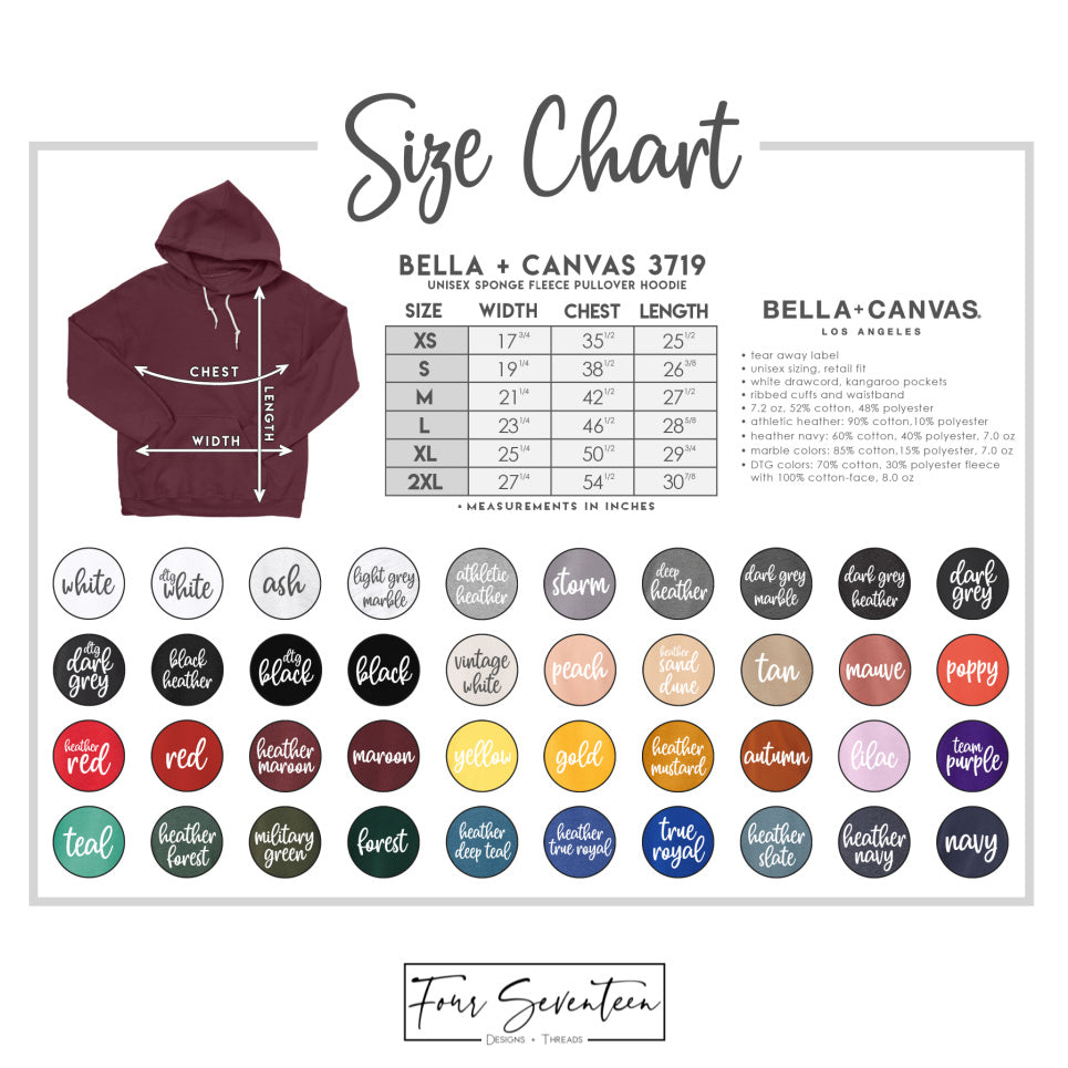 North Polk PTO | Bella+Canvas Unisex Sponge Fleece Hooded Sweatshirt {adult}