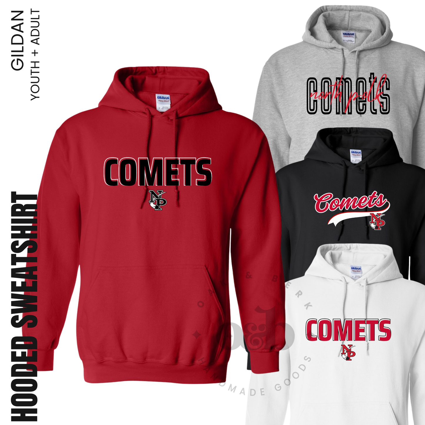 North Polk PTO | Gildan Heavy Blend™ Hooded Sweatshirt {adult + youth}