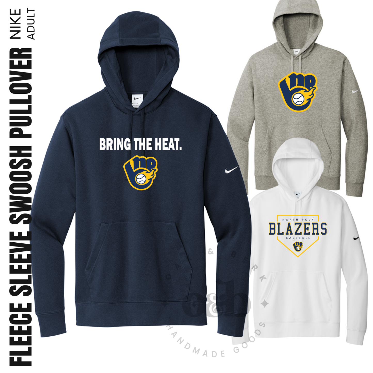 BLAZERS | Nike Club Fleece Pullover Hoodie {adult}