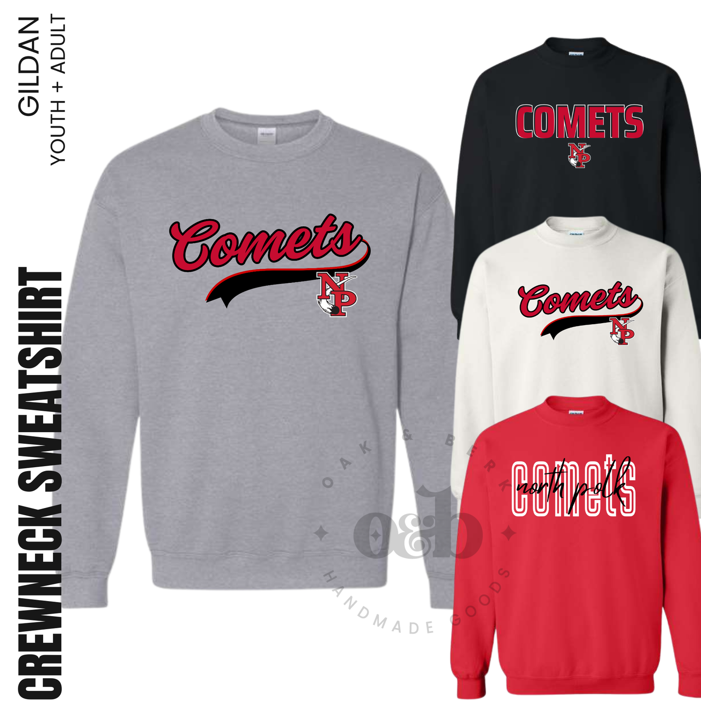 North Polk PTO | Gildan Heavy Blend™ Crewneck Sweatshirt {adult + youth}