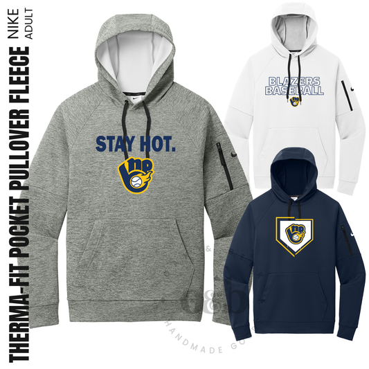 BLAZERS | Nike Therma-FIT Pocket Pullover Fleece Hoodie