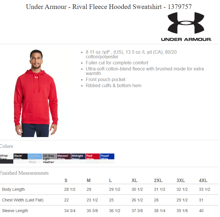 North Polk PTO | Under Armour Performance Hoodie {adult + youth}