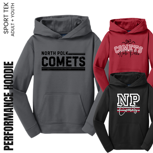 North Polk PTO | Sport-Tek Sport-Wick Hooded Pullover {adult + youth}