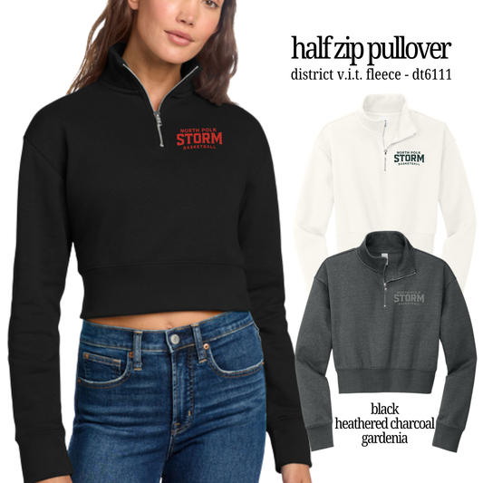 STORM | District Half Zip Crop Pullover