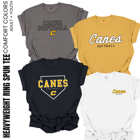 CANES | Comfort Colors Heavyweight T-Shirt {youth + adult}
