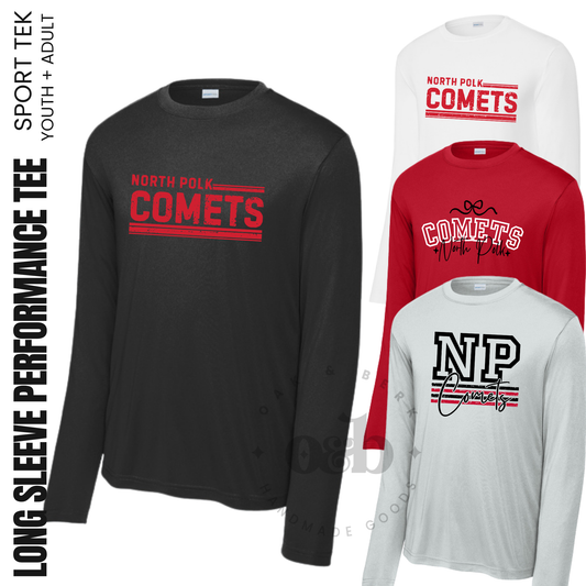 North Polk PTO | Sport Tek PosiCharge® Competitor™ Long Sleeve Tee {adult + youth}