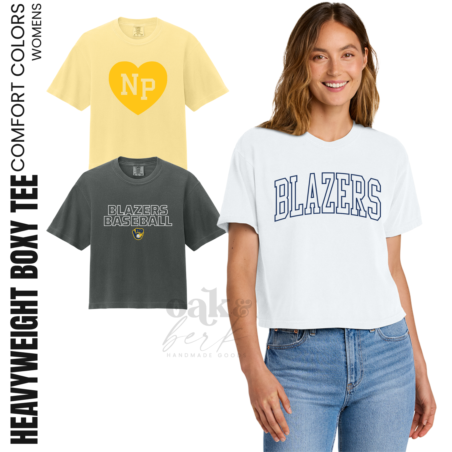 BLAZERS | Comfort Colors Boxy Tee
