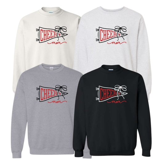 North Polk Fall Cheer | Cheer Mom, Gildan Crewneck Sweatshirt