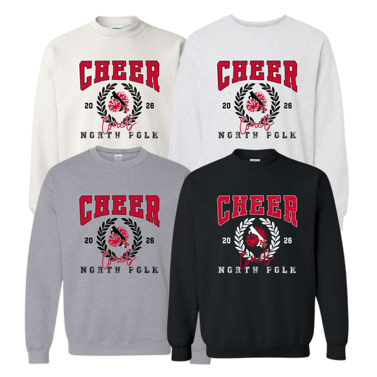 North Polk Fall Cheer | Gildan Heavy Blend Crewneck Sweatshirt
