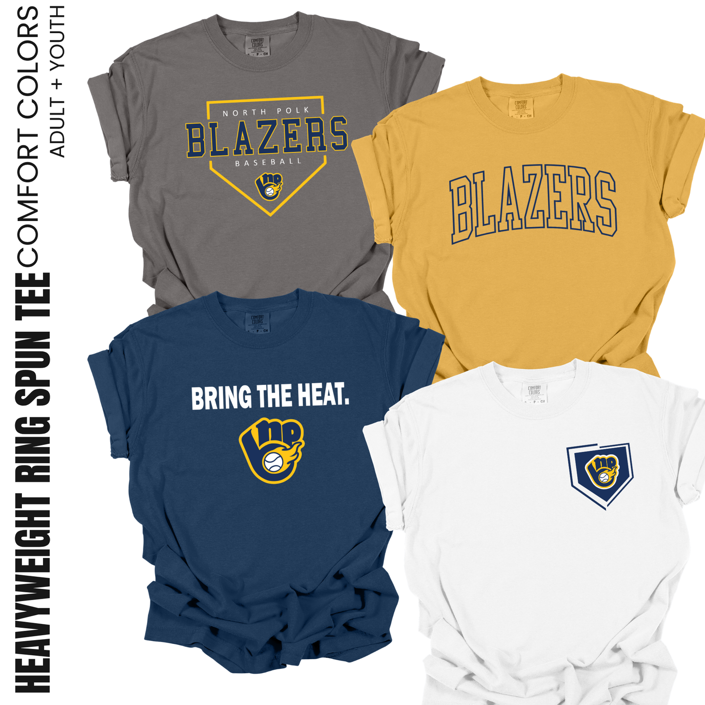 BLAZERS | Comfort Colors Heavyweight T-Shirt {youth + adult}