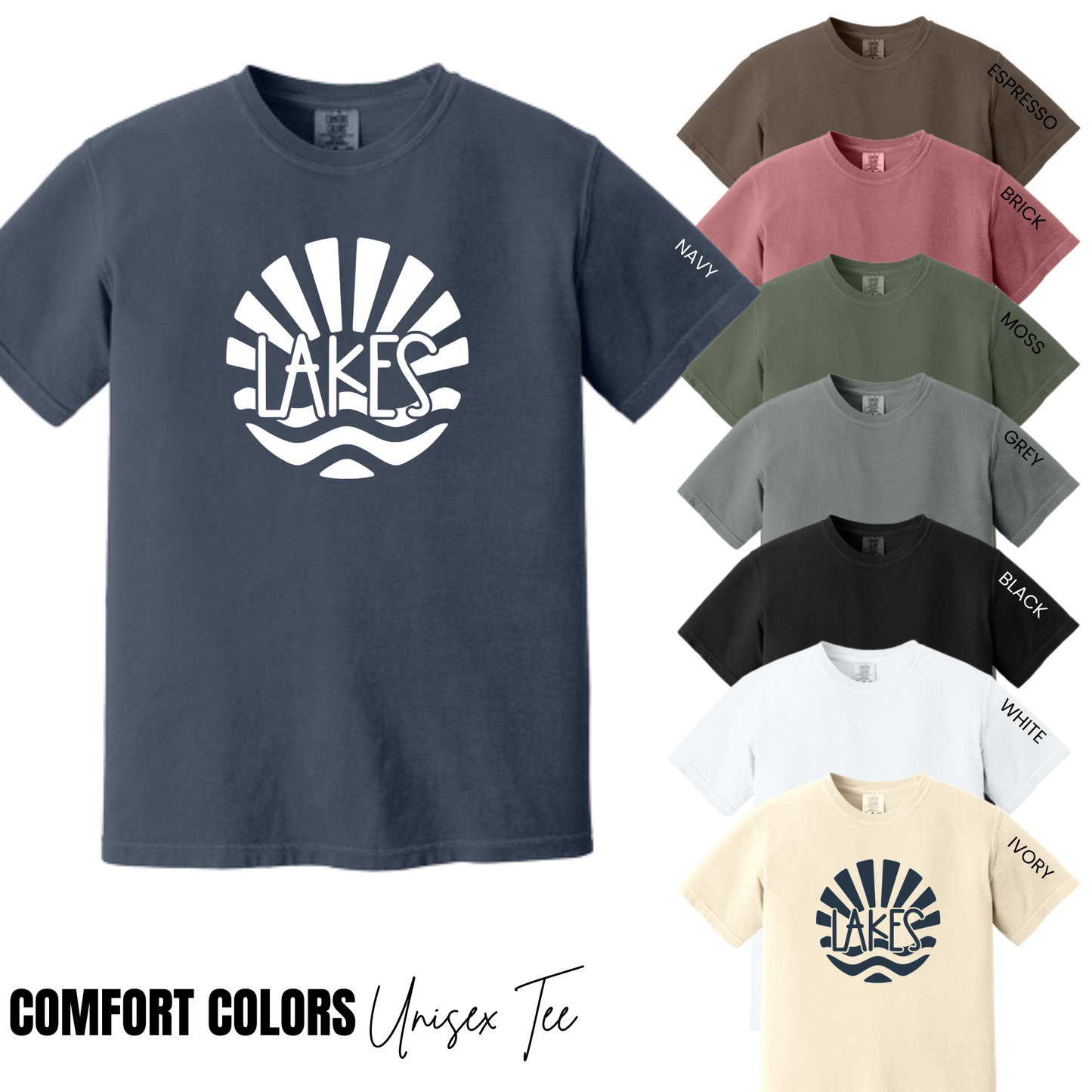 MTO / Lakes Logo Tee, comfort colors