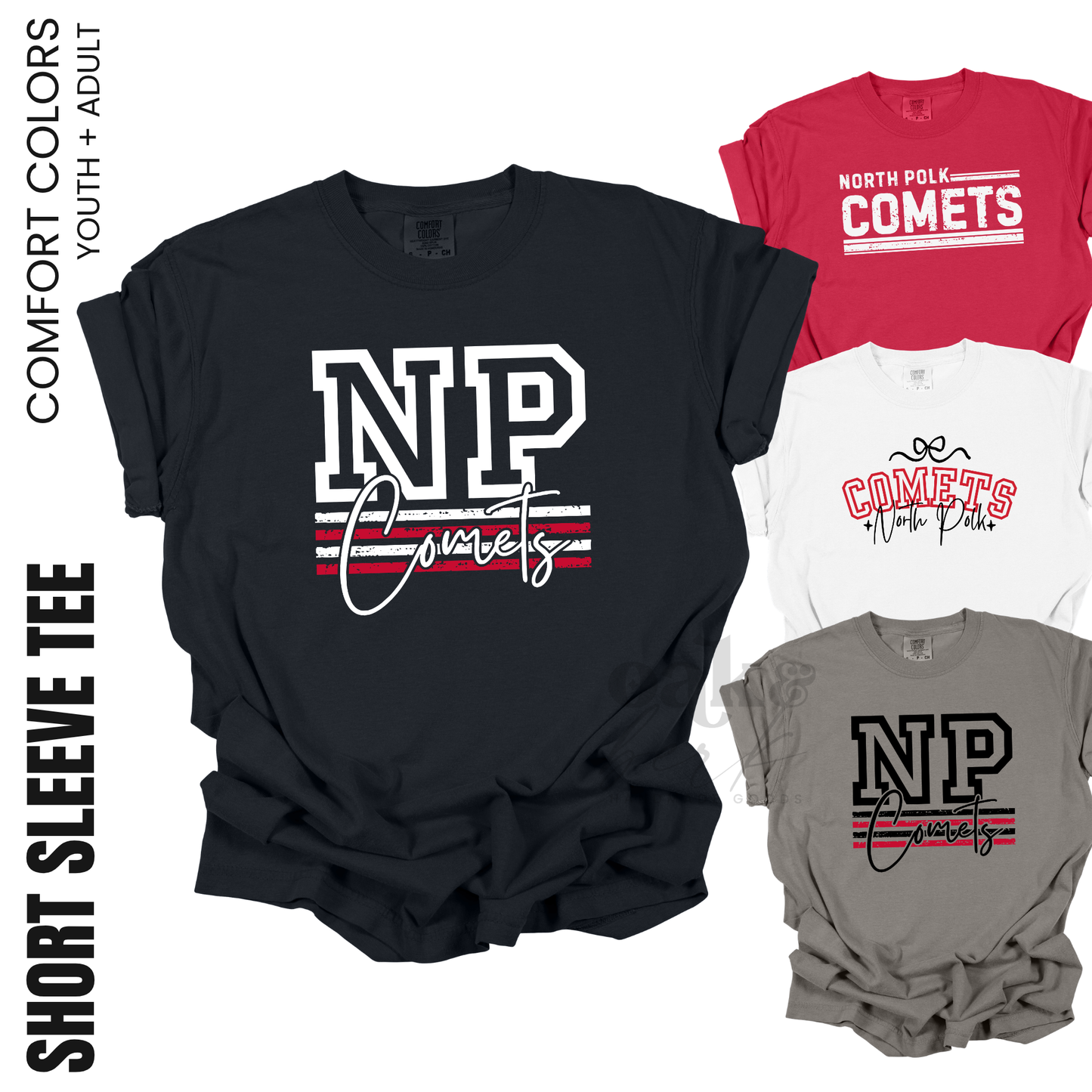 North Polk PTO | Comfort Colors Garment-Dyed Heavyweight T-Shirt {adult}