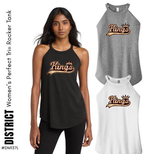 KINGS | District Women’s Perfect Tri Rocker Tank {adult}