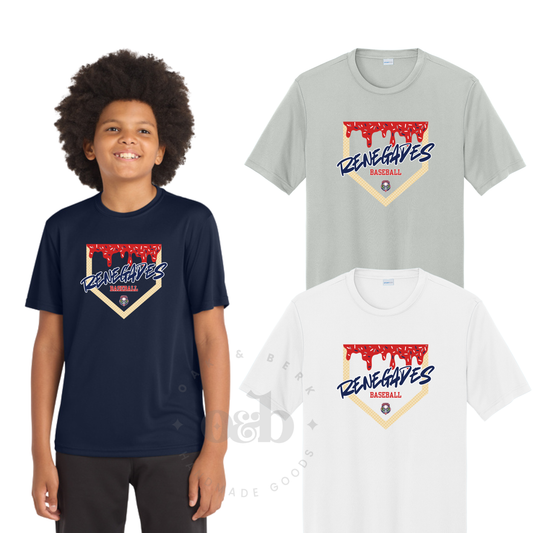RENEGADES| Renegades Baseball Ice Cream, sport tek tee