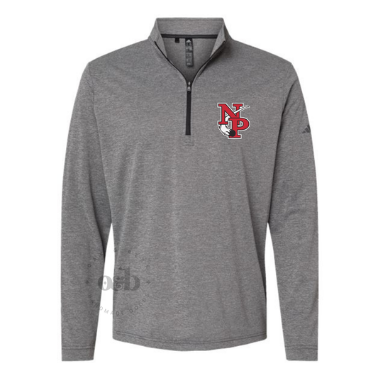 North Polk PTO / Adidas Lightweight Quarter-Zip Pullover, pocket logo