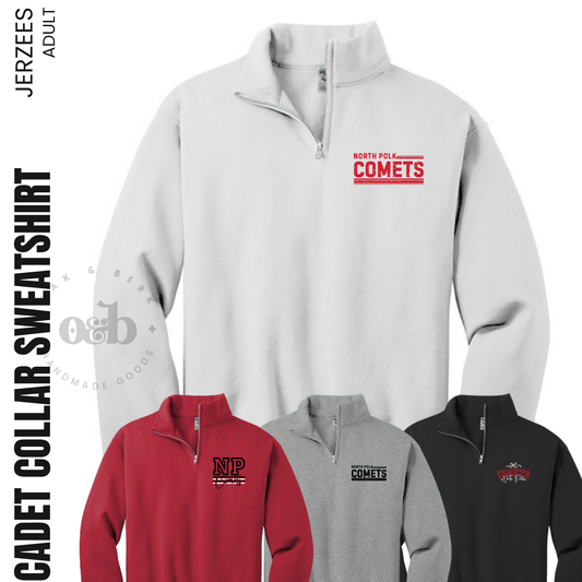 North Polk PTO | Jerzees NuBlend 1/4-Zip Cadet Collar {adult}