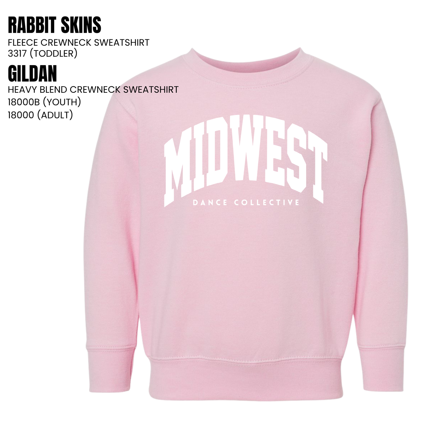 MDC | Midwest DC Crewneck Sweatshirt, toddler + youth