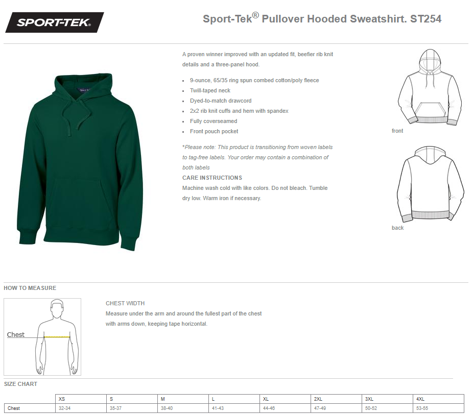 North Polk PTO | Sport Tek Pullover Hooded Sweatshirt {adult + youth}