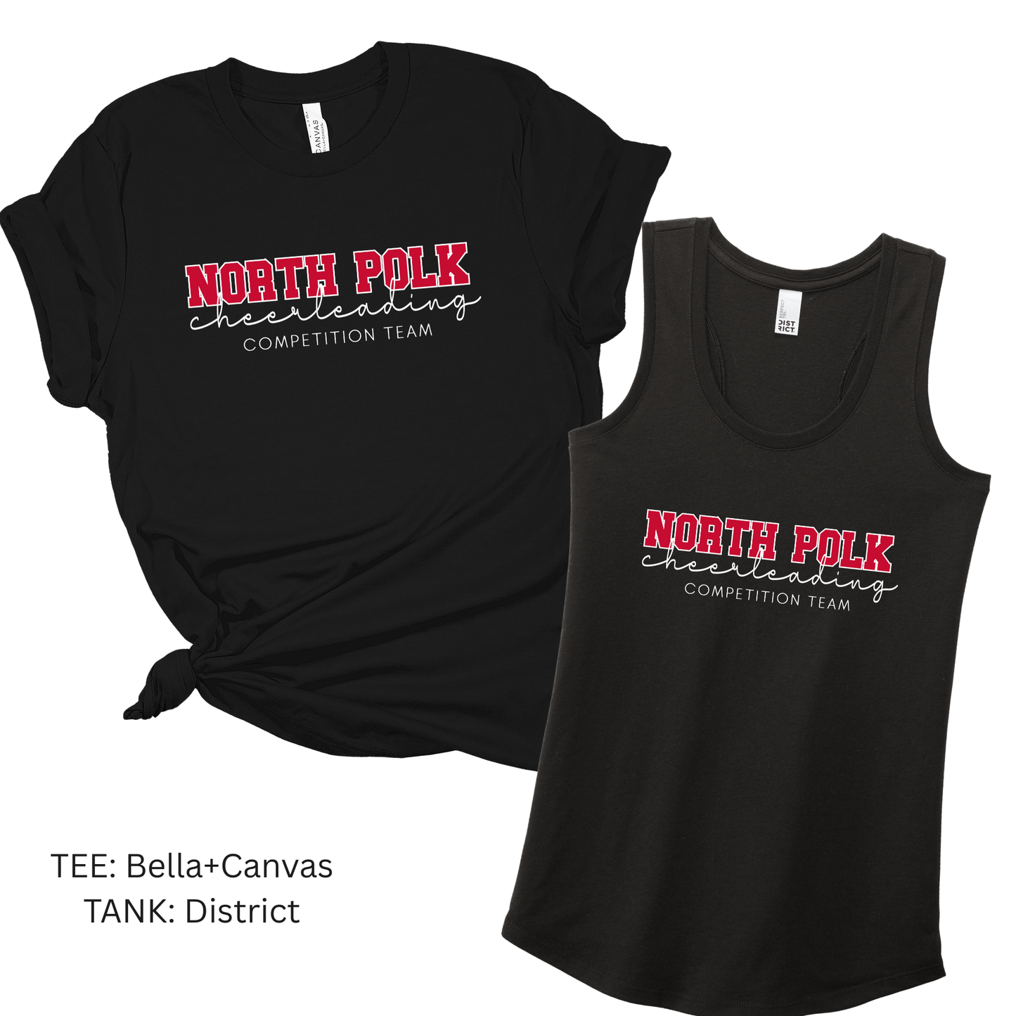 North Polk Fall Cheer | Competition Team, tee+tank