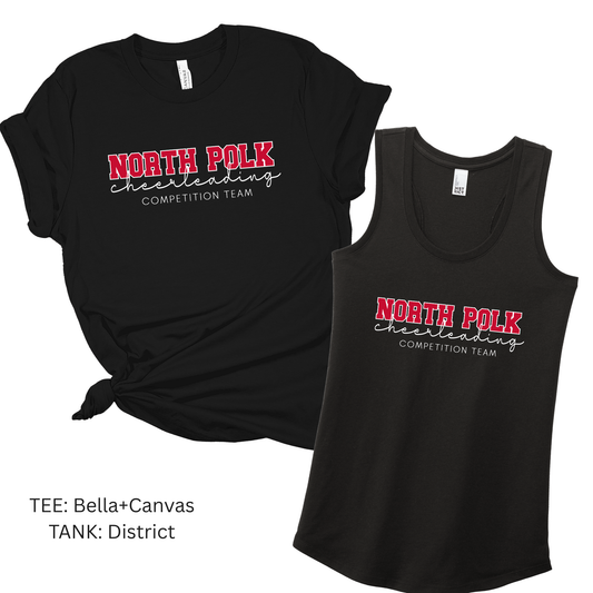 North Polk Fall Cheer | Competition Team, tee+tank