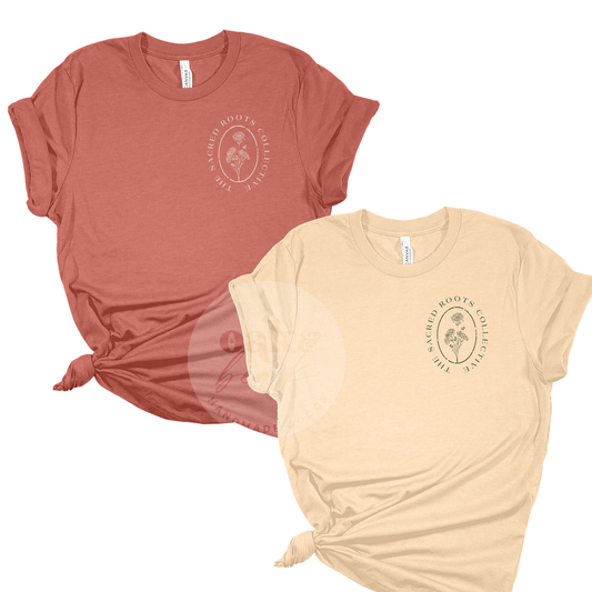 The Sacred Roots Collective | Full Logo Bella+Canvas Tee