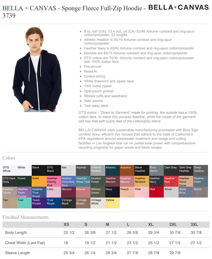 MTO / Lakes Early Learning Center ECE, full zip sweatshirt