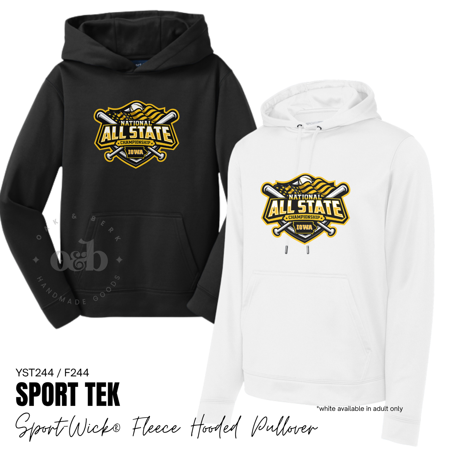 NASC-IA | SportWick Fleece Hooded Pullover {youth + adult}