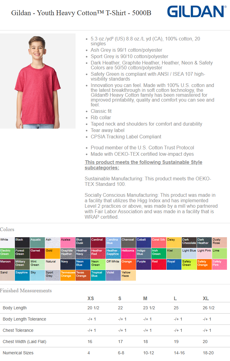 North Polk PTO | Gildan Heavy Cotton™ Tee {adult, youth + toddler}