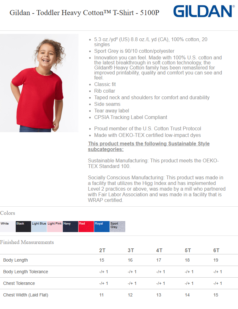 North Polk PTO | Gildan Heavy Cotton™ Tee {adult, youth + toddler}