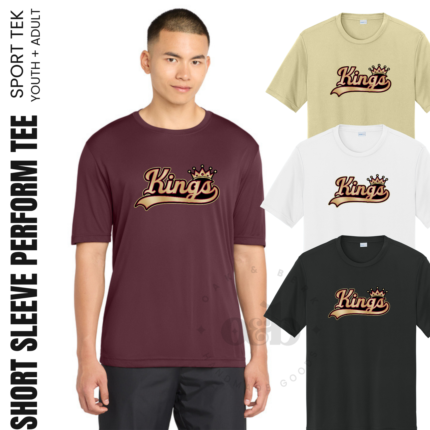KINGS | Sport-Tek PosiCharge Competitor Tee {youth + adult}