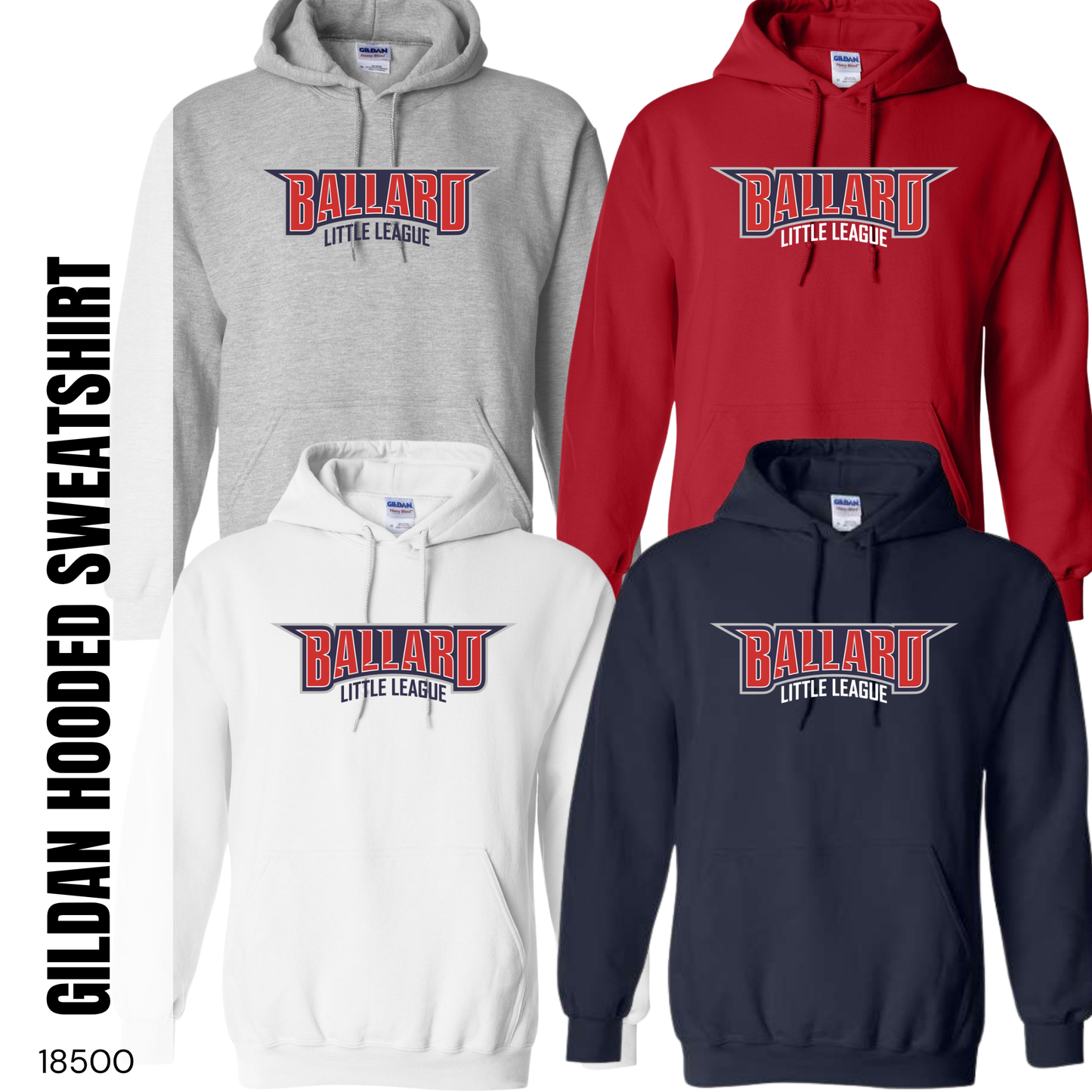 Ballard LL | Gildan Heavy Blend™ Hooded Sweatshirt {adult + youth}