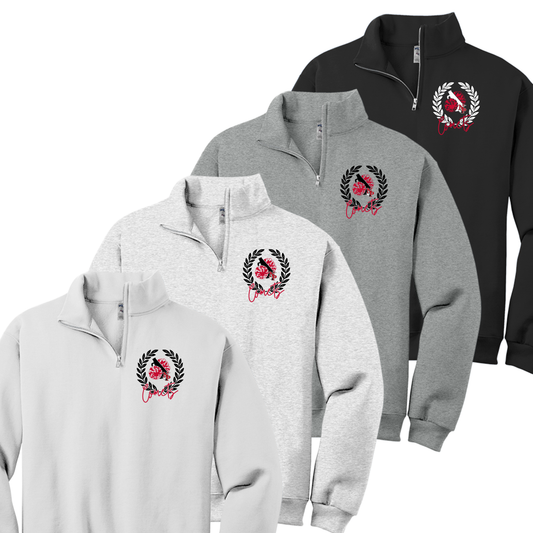North Polk Fall Cheer | Jerzees NuBlend 1/4-Zip Cadet Collar