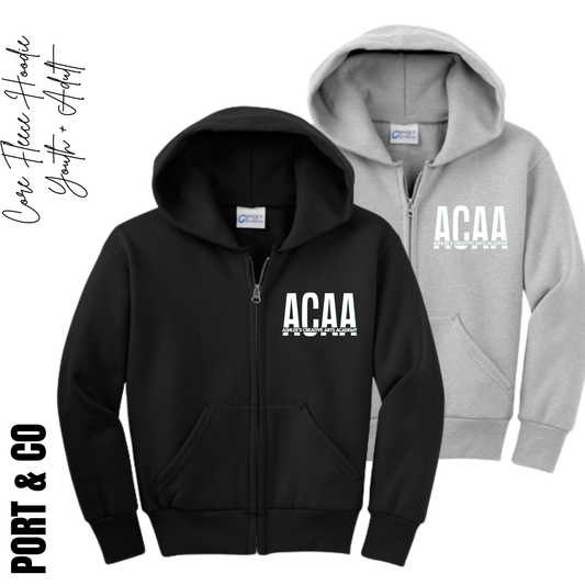 ACAA | Port & Co Full Zip Hoodie {youth}