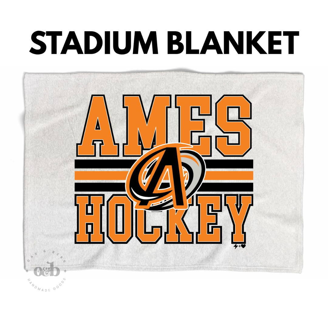 PRE-ORDER | Ames Hockey Blanket