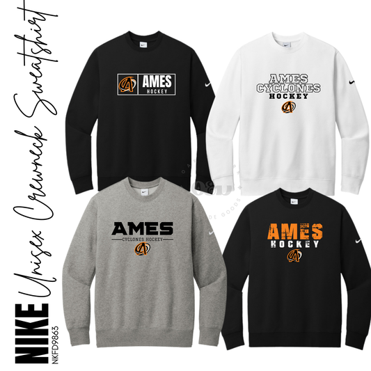 Ames Hockey | Nike Crewneck Sweatshirt