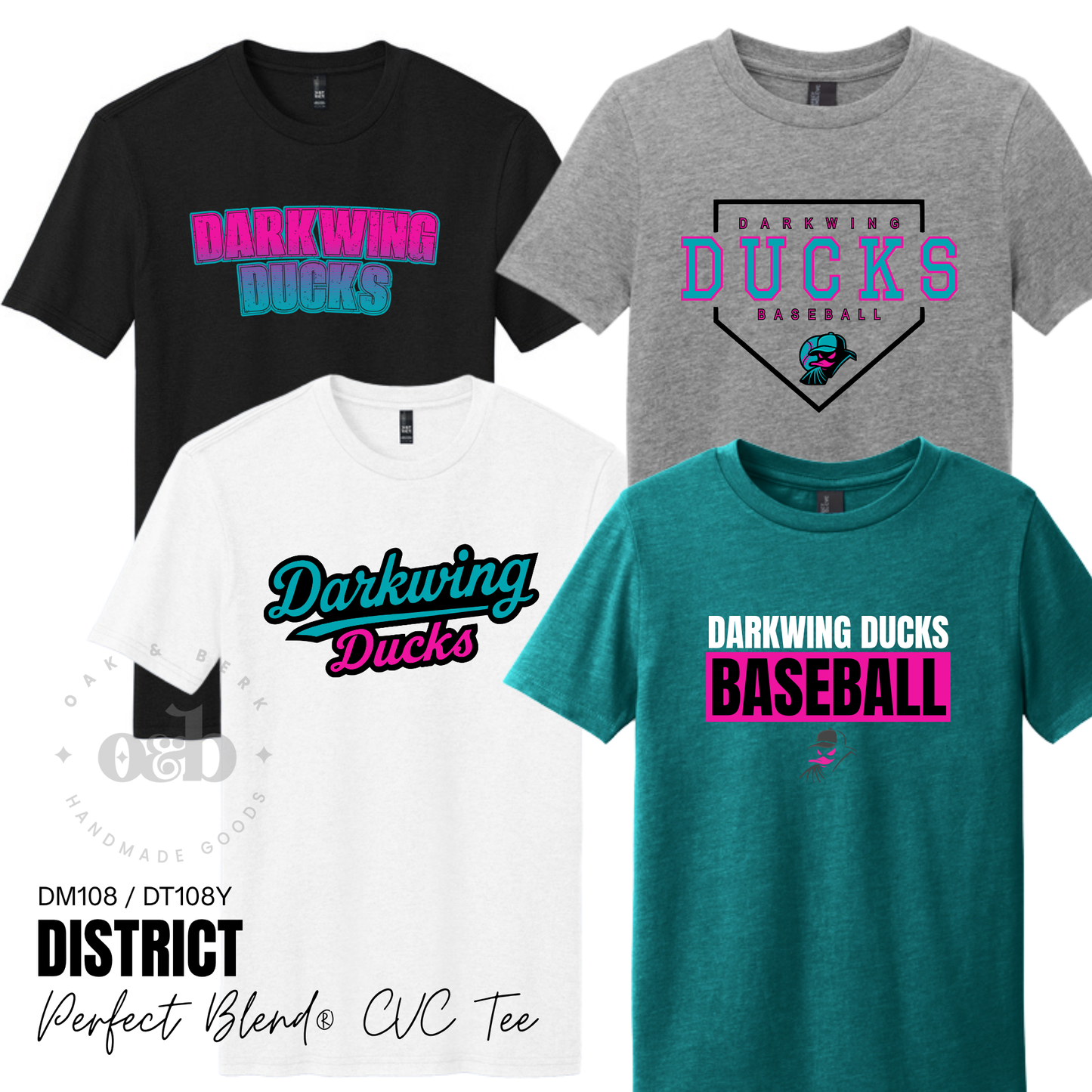 Darkwing Ducks | District Perfect Blend CVC Tee {adult + youth}